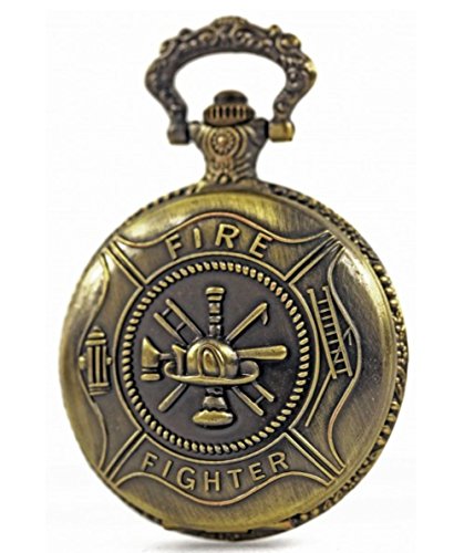 Taschenuhr Uhr Herren-Uhr Geschenk nostalgisch Urban Feuerwehrmann