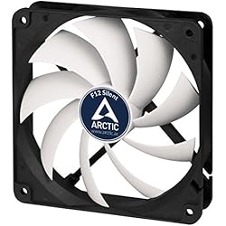 ARCTIC F12 Silent - 120 mm, Ventilateur Haute Performance, Ventilateur Boitier, Refroidisseur Silencieux pour Unité Centrale, Roulement à Fluide Dynamique, Niveau Sonore Ultra Bas 0,08 Sone, 800 RPM