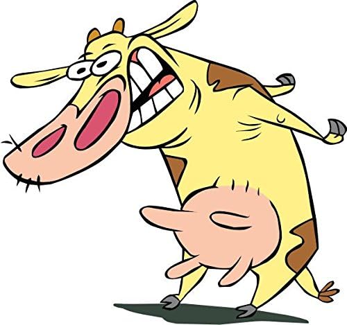 INDIGOS 4051719959673 Wall Sticker MD408 Cowhide Insanity Crazy Cows in Action 40 x 37 cm, Multicoloured