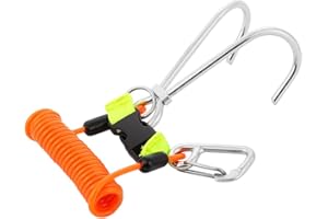 ANKROYU Ganci da Immersione in Acciaio Inossidabile, Ganci per Chiglia da Immersione Ganci da Immersione Accessori per La Sicurezza Subacquea con Elicoidi a Sgancio Rapido