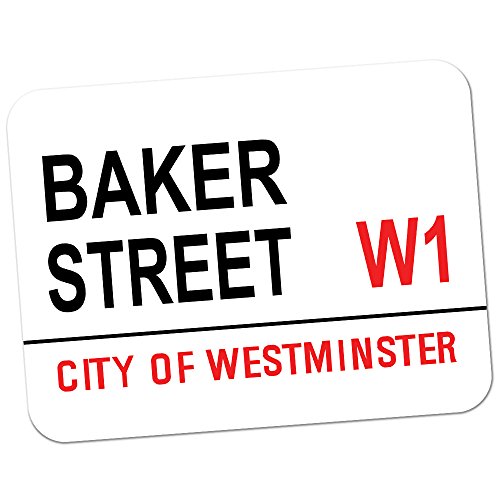 Baker Street Sherlock Holmes Geheimnis Hochwertiges dickes Gummi-Mauspad mit weicher Komfort-Oberfläche