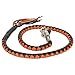 Produktbild Biker schwarz orange 101,6 cm Leder Get Back Peitsche Biker Motorrad Peitsche Old School