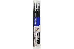 Pilot 006656 Frixion Ball Refill per Penna a Sfera, 0.7 mm, Confezione da 3, Nero