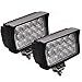 Produktbild LED Arbeitsscheinwerfer, JieHe Led Scheinwerfer 45W LED Barre Faro 3600LM Led Arbeitsscheinwerfer 12v-36v Spotlight Reflektor Car LED Work Light Auto Arbeitsleuchte Off-road ATV SUV (2 pcs)