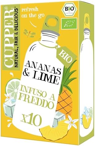 CUPPER Infuso a Freddo Ananas e Lime Bio 10 Bustine