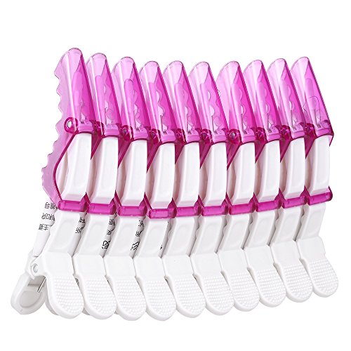 Anself 10ST Kunststoff Abteilklammern Frisur Schneiden Clamp Hair Styling Hair Clip - 9