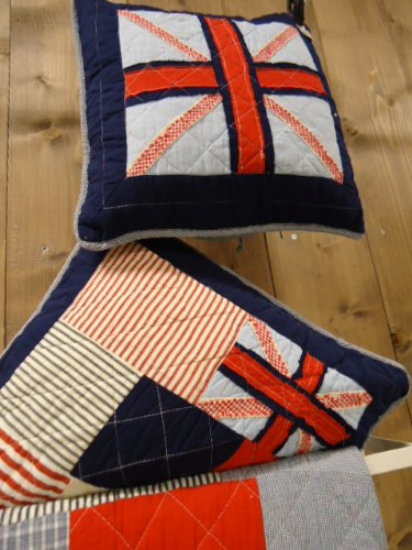 Clayre & Eef ~ Patchwork Britain ~ Kissenhülle ~ 50 x 50 cm