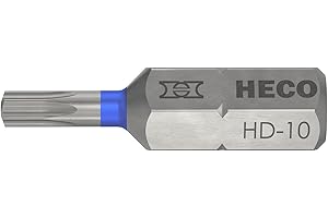 HECO SCHRAUBEN Heco Drive HD-10 Lot de 10 embouts de vissage Bleu