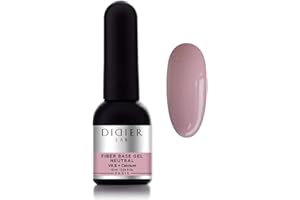 Didier Lab - Premium Fiber Base Semipermanente Unghie Neutral - Smalto Semipermanente Unghie - Rinforza Gel Unghie - Base Gel Unghie con Vitamine - Passione Unghie - Smalti Semipermanenti Per Unghie