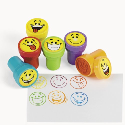 Kinderstempel Smileys mit 6 verschiedenen Motiven Palandi®