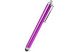 OcioDual Stylet Tactile pour écrans Tactiles, Violet, Touch Pen Compatible Smartphones, Tablettes, Moniteurs, Pointeur Capacitif Universel en Métal, Pointe en Caoutchouc, Anti Rayures