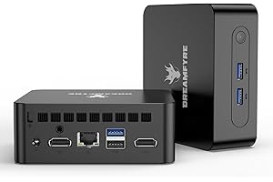 DREAMFYRE Mini Ordinateur 16 Go RAM 512 Go SSD Mini Ordinateur de bureau Alder Lake N100(jusqu'à 3,4 GHz) Mini PC Micro PC 4K double écran WiFi 5/BT4.2/USB3.2/Gigabit Ethernet/VESA l'éducation professionnelle