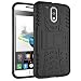 Kaira Motorola Moto G4/Motorola Moto G4 Plus Rugged Dual Layer Kickstand Hybrid Warrior Case Back Cover (Black) RS.299.00