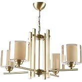 Fer Chandelier Pierro retro rustic vintage color double glazed Living Room - Kitchen - Bedroom 4-piece chandelier