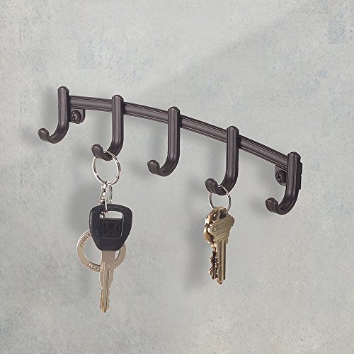 InterDesign 54371EU York Lyra Wandmontiertes Schlüsselleiste, bronze - 2