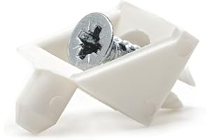 ReplacementScrews White Shelf Support Pins Compatible with IKEA Part 101558 (Pax, KOMPLEMENT) (Pack of 8)