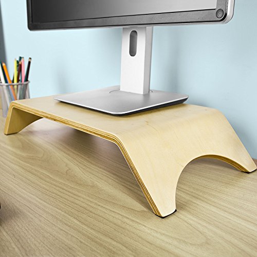 SoBuy® Design Monitor Bildschirm Ständer, Monitorerhöhung, Bildschirmerhöher, Monitorständer, Tischaufsatz, FRG98-N - 7