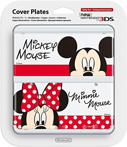 Kisekae Plate / Faceplate / Cover Plates No.073 Mickey Mouse &amp; Minnie Mouse pattern [NEW Nintendo 3DS]