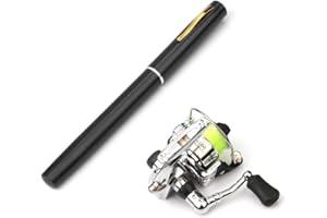 Lixada Fishing Rod Reel Mini Pen Set Telescopic Fishing Rod Spinning Reel Combo Set
