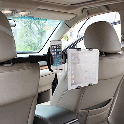 vzer 2Â in 1Â 360Â Grad drehbar Premium Center KFZ KopfstÃ¼tzen Halterung Mit Universal Tablet + Smartphone Cradle Halter Halterung fÃ¼r iPad Pro 24,6Â cm iPad Air iPad mini (passt fÃ¼r alle unter 25,4Â cm Bildschirme)