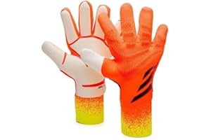 HISTARSTORE5 Guantes de portero de fútbol, guantes de entrenamiento de portero, agarre fuerte, antideslizantes y transpirables para adultos y niños