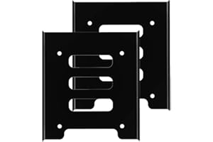 GLOTRENDS Einbaurahmen SSD 2.5 auf 3.5 Adapter Festplatten Wechselrahmen Mounting Frame Halterung Schienen[2 Packs]