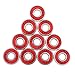 Produktbild FITYLE 10pcs Kugellager ABEC-9 608RS für Inliner Skateboard Rollschuhe Inlineskates - rot