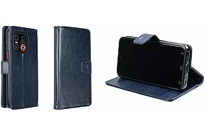 caseroxx Bookstyle-Case for Emporia SMART.6lite / E6.lite, Cover, faux leather, blue, Card Slots & Magnetic Closure