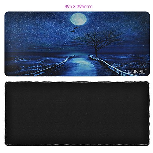 Cennbie Blühende Mandel Baum Entwurf Groß Größe Gaming Mause pad Erweiterte Gaming Mousepad in 895mm * 395mm * 1.8mm - 4