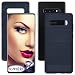 Produktbild mtb more energy® Hülle Carbon für Samsung Galaxy S10+ | S10 Plus (SM-G975, 6.4'') | Dunkelblau | flexibel | TPU Case Cover Tasche Schutzhülle