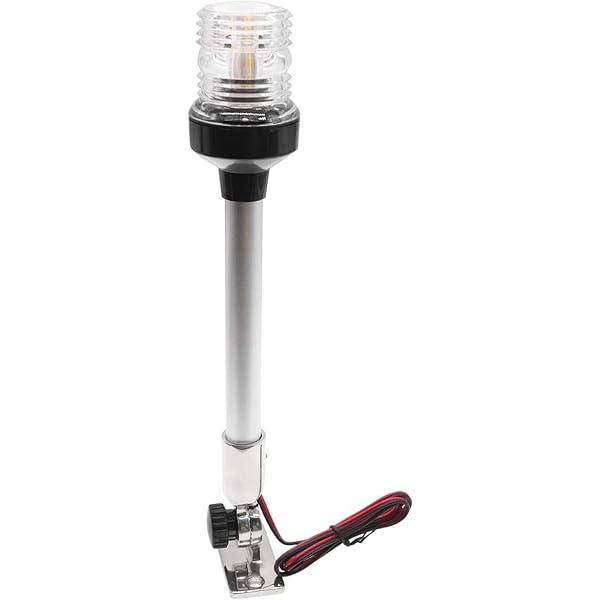 Yctze Feu de Mat Bateau Universel Lumière d'Ancre Navigation Bateau Imperméable 12V 360° LED Blanche Yctze Feu de Mat Bateau Universel Lumière d'Ancre Navigation Bateau Imperméable 12V 360° LED Blanche