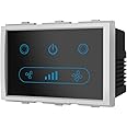 Goldmedal 3Module I-Touch Wifi 2 Gang Switch 1 Fan Regulator With Master (White)| Home Automation | No Gateway Required | Works with iWorld APP, Amazon Alexa, Google Assistant & RF Remote