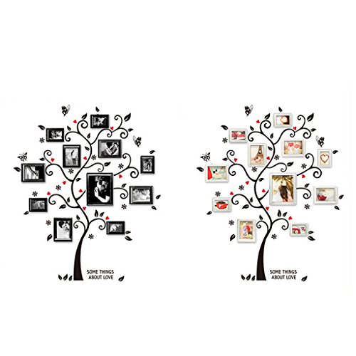 MagiDeal Wandaufkleber Wandtatoo Abziehbild Diy Familien Fotobaum Kreative Wanddeko - 6