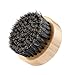 Beard Brush for Men, PLEMO Naturally-Made Beard Brush, Best Facial Hair Comb for Mustache Conditioning Styling & Maintenance Men's Grooming Kit