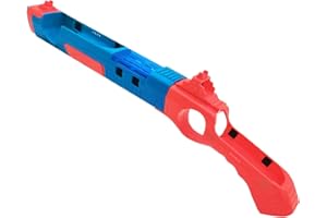 TUKEVA 1 Pcs Pistola en Forma de empuñadura Sense Controller Grip para NS Switch Shooting Games Gun Grip para NS Switch/Switch OLED Accesorios de Consola de Juegos para Switch (Rojo Azul)