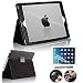 Produktbild iPad 9.7 2017 Hülle Case Etui Tasche,REAL-EAGLE iPad A1822 Ledertasche case Schutzhülle Bumper Hüllen Tasche Leder Hülle Ultra Slim Lederhülle Flip Case Etui für iPad 9.7 Zoll 2017 (Black)