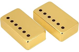Dilwe 2pcs Couverture de Pick-up pour Guitare, Humbucker Cover Couvercle pour Manche et Pont de Guitares électriques