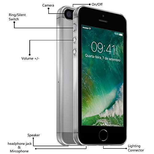 Funda iPhone SE LafeiRabbit Transparente TPU Slim Silicona Fundas para iPhone 5 5c 5s Funda iPhone SE LafeiRabbit Transparente TPU Slim Silicona Fundas para iPhone 5 5c 5s