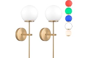AIEHNID Wall Sconces Battery Operated Wall Lamp Set Of 2 Dimmable，Battery Powered Wall Light Fixtures With Remote Control-non Hardwired Sconce-Easy To Install-for Bedroom Farmhouse Bedside Reading Light ( Col
