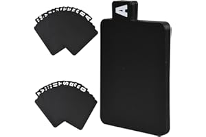 SOFPLATE 26Pcs Vinyl Record Dividers Plastic Album Dividers Black A-Z DVD File Alphabet Organizer Separators with Alphabetical Tabs Storage Record Holder Index Card for Albums File Organizing Planner