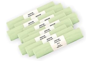 SHOPPERPACK 200 Sacchi per Umido Organico Compostabili cm 70x70 70 litri - 10 Rotoli da 20 pezzi - Sacchetti per raccolta rifiuti umidi (200)