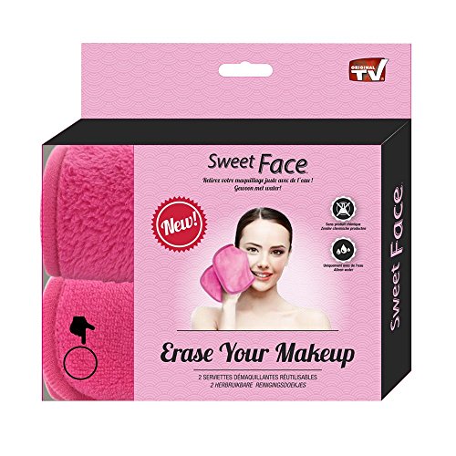 Sweet Face Makeup Entferner Tuch Make-Up Eraser Kosmetiktuch Gesichtsreinigungstuch 2er Set
