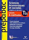 Sciences économiques et sociales Tle ES : Cours et méthodes