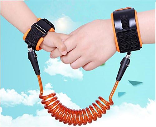2.5M Child Anti Lost Connection Wrist Strap Cord Strap Comfortable Extra Light and Breathable (2,5M Orange)