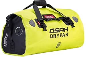 Greanthour Sacchetto asciutto moto-Borse da sella impermeabili per motociclette e bagagli con chiusura a rullo，Grande Spazio di Immagazzinaggio，Escursionismo, Ciclismo, Viaggio(Verde giunglay, 40L)