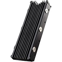 QIVYNSRY M.2 Heatsink NVME 2280 SSD Heat Sink Support Single Double Sided M2 SSD Cooling with Thermal Silicone Pads…