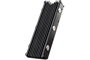 QIVYNSRY M.2 Dissipateur thermique NVMe 2280 PS5 SSD pour ordinateur PC PCIE M2 SSD Refroidisseur pour Samsung 980 970 EVO Plus SN850 SN750 SN570 Firecuda 530 Noir