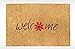 Produktbild Fußmatte Schuhabtreter Abtreter Türmatte Kokosmatte Natur Welcome mit Blume