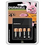 Duracell Caricabatterie ricaricabile rapido con 2 batterie AA e AAA