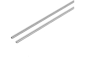 SOFIALXC S304 Acero Inoxidable Industria De Tubería Capilar De Bricolaje Material De Tubo DIY OD 8Mm, ID 5Mm De Longitud 500Mm 2Pcs